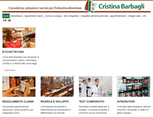 Tablet Screenshot of cristinabarbagli.it